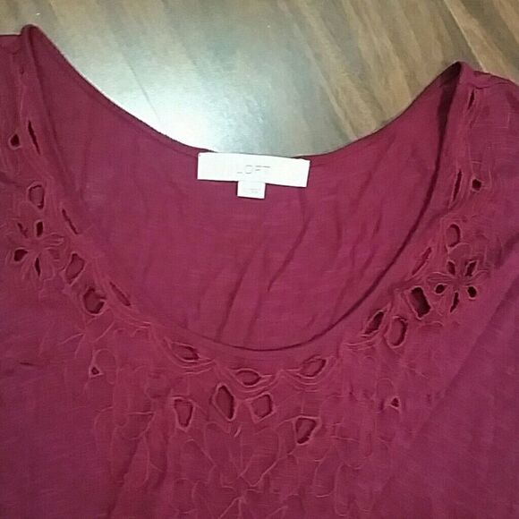 LOFT plum dress  - Picture 3 of 4